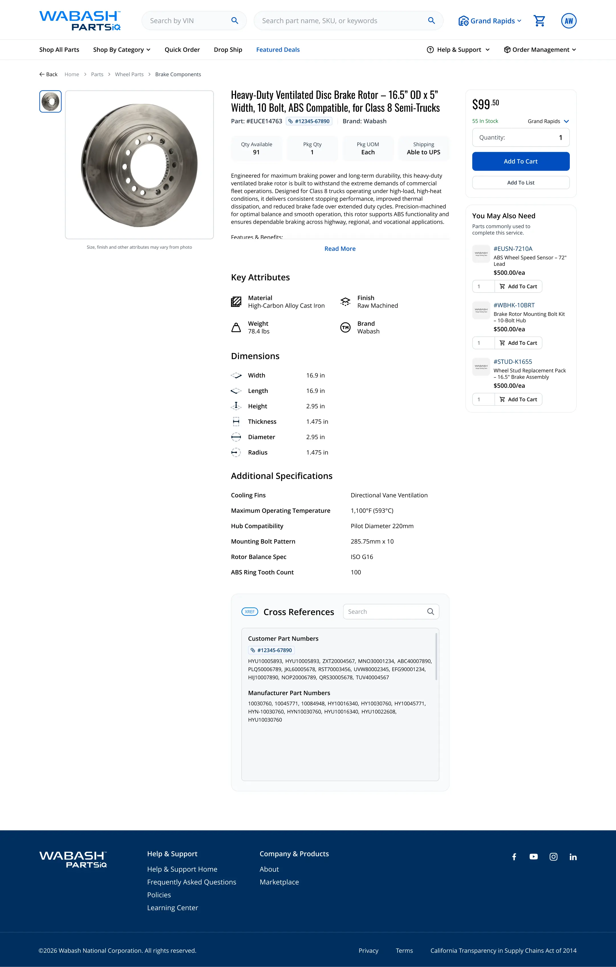 Wabash Linked Parts Management